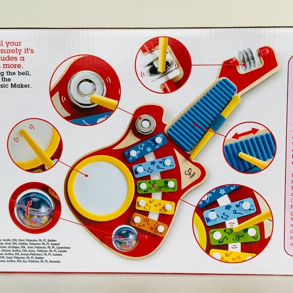 Hape 6-in-1 Guitar Band Musical Instrument Brand New For Age 18 Months - Picture 12 of 14